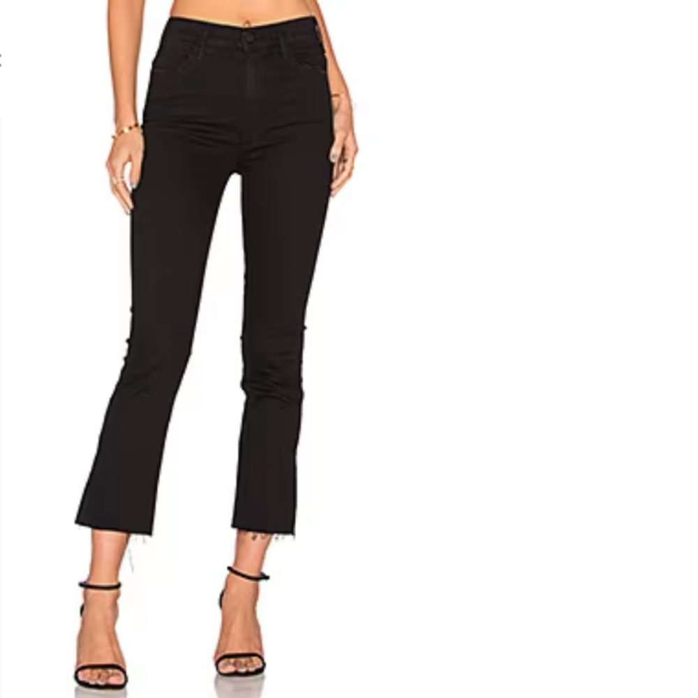 MOTHER The Insider Crop Step Fray Jeans in Not Guilty